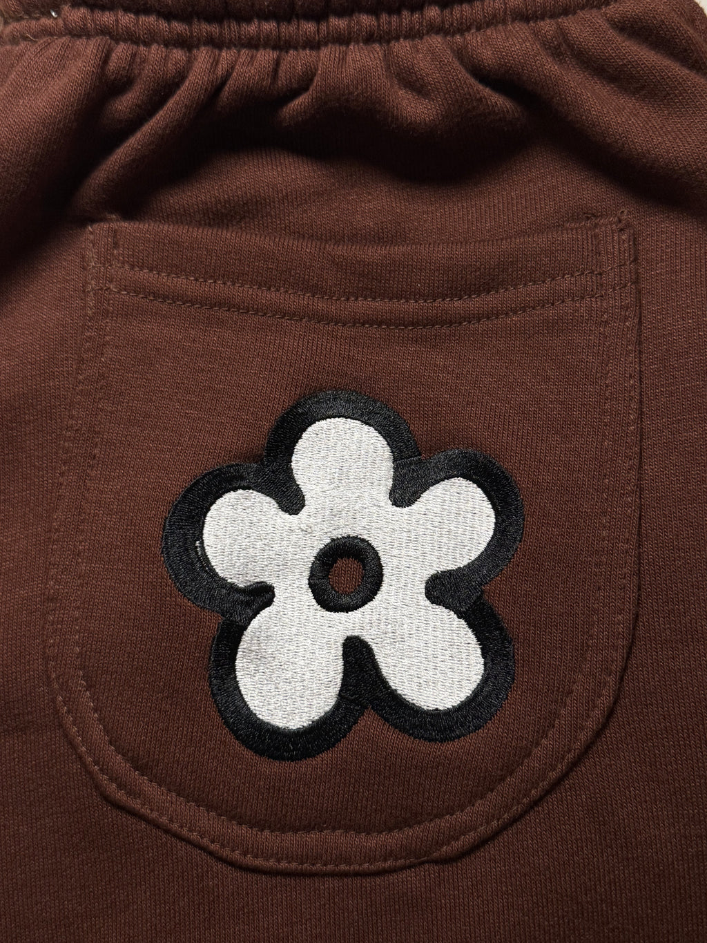 KP MADE MAHOGANY FLARE SWEATPANTS