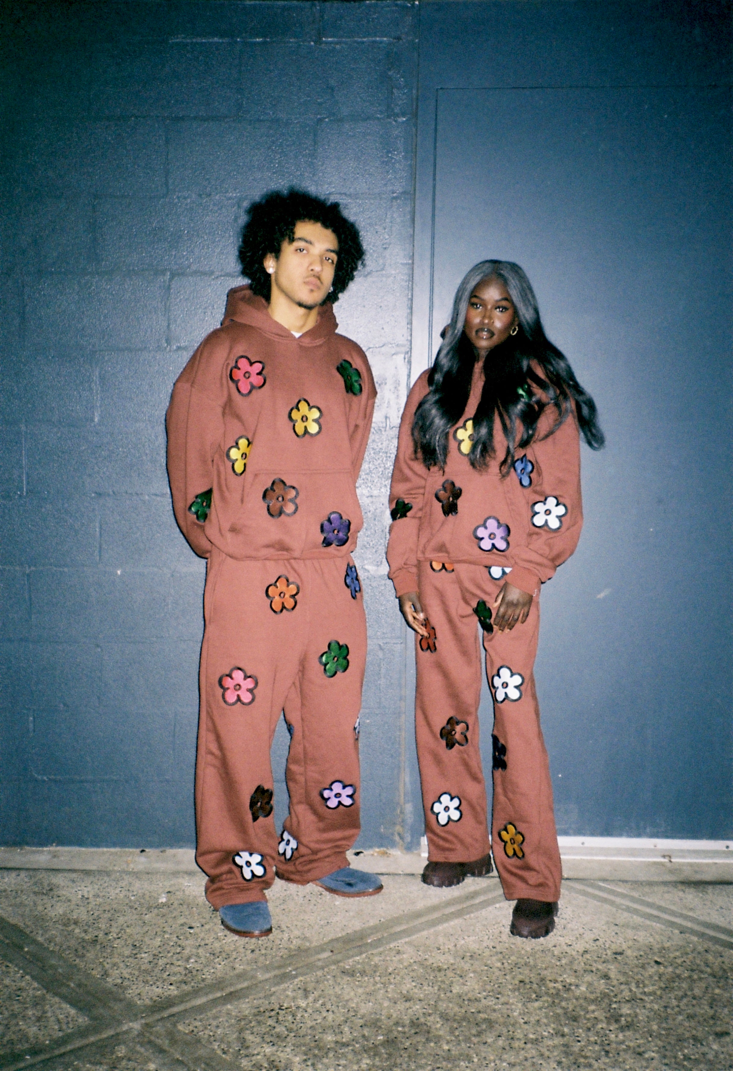 KP MADE MAHOGANY FLARE SWEATPANTS