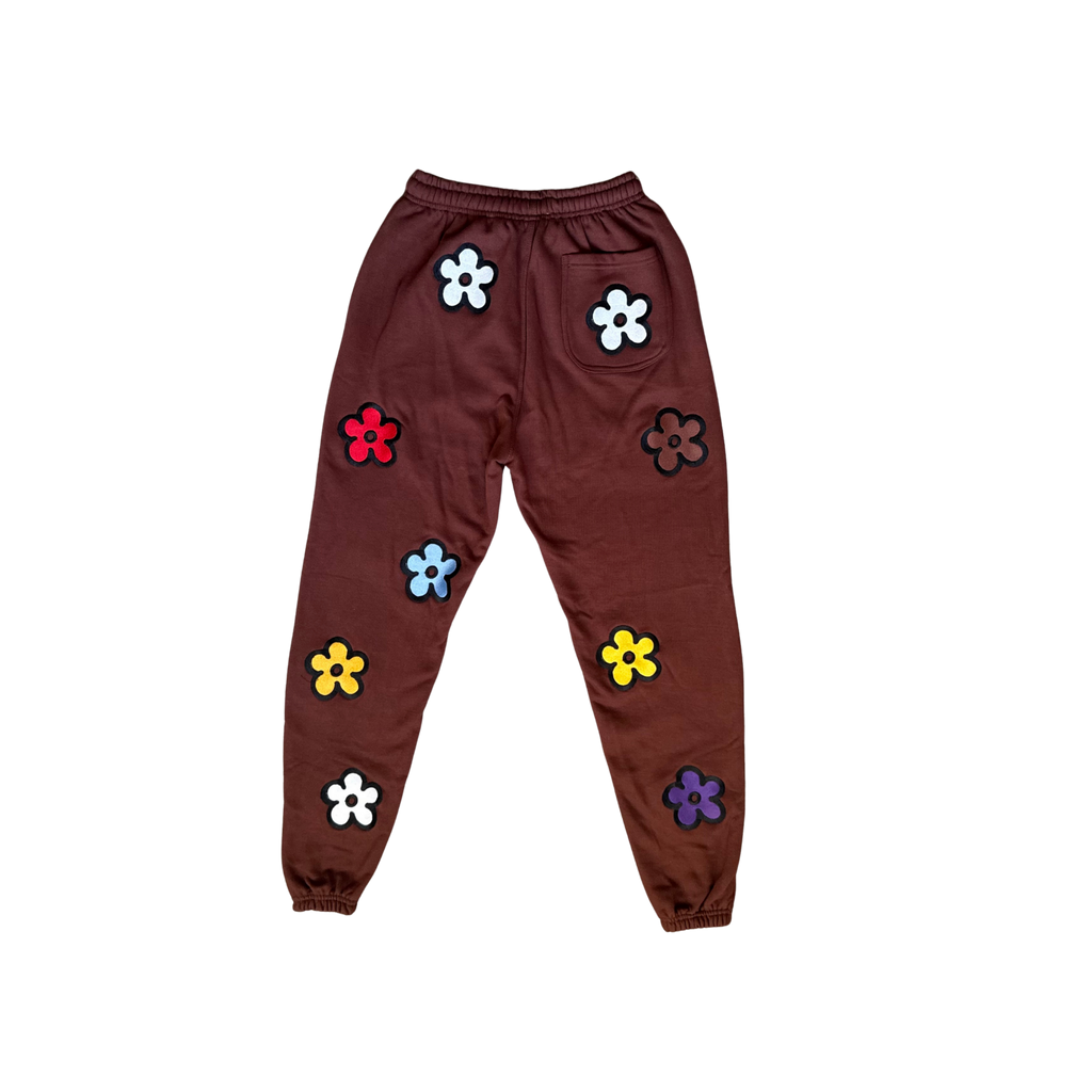 KP MADE MAHOGANY CUFFED SWEATPANTS